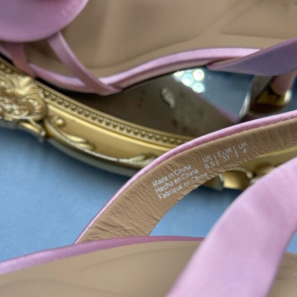 🆕 TED BAKER LONDON 🧿 NWOB ARIA ROSE Pink Floral Applique Sandal, Sz 6.5 / 37 - Picture 11 of 14
